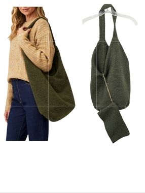 Van Palma 2 Pcs Festival Jane Faux Shearling Bag